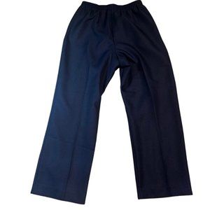 Alfred Dunner Womens Plus Straight Pull-On Pants Blue Size 14P